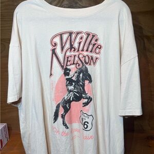 Daydreamer Country Legend White & Pink Graphic T-Shirt